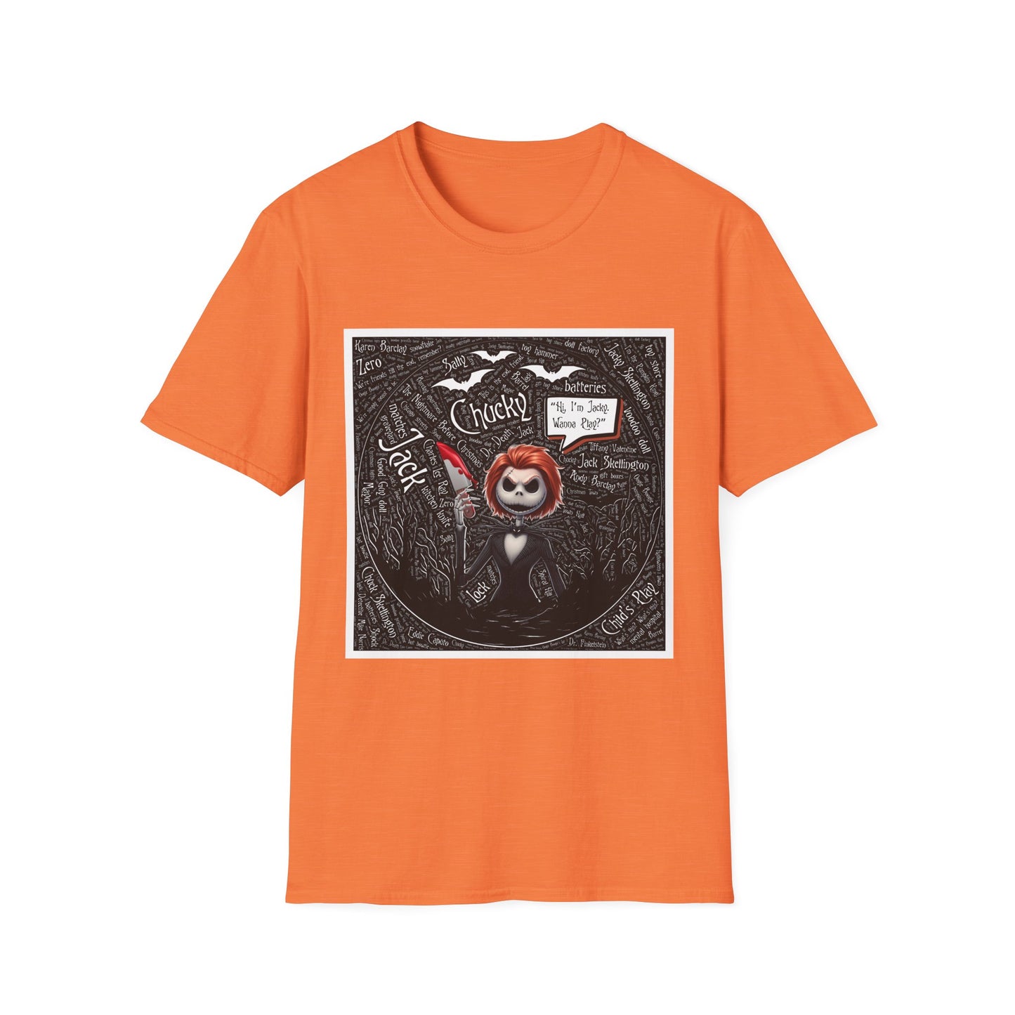 Cute Halloween Unisex Softstyle T-Shirt, Halloween Shirt, Funny T-Shirt, Fall Outfit, Pumpkin Shirt, Gift for Halloween Lovers