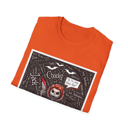 Cute Halloween Unisex Softstyle T-Shirt, Halloween Shirt, Funny T-Shirt, Fall Outfit, Pumpkin Shirt, Gift for Halloween Lovers
