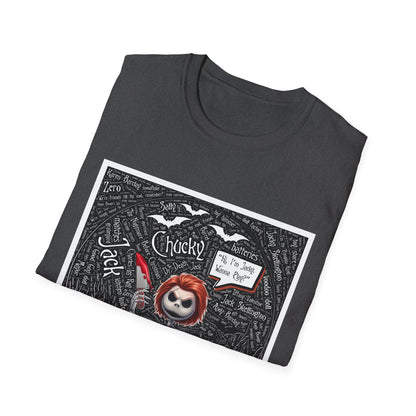 Cute Halloween Unisex Softstyle T-Shirt, Halloween Shirt, Funny T-Shirt, Fall Outfit, Pumpkin Shirt, Gift for Halloween Lovers