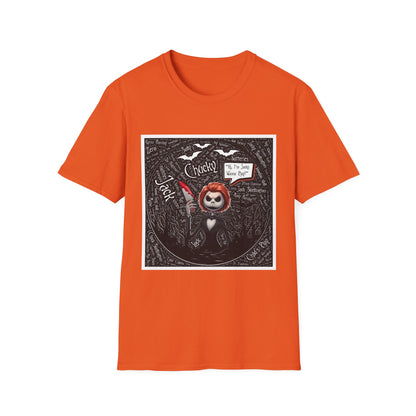 Cute Halloween Unisex Softstyle T-Shirt, Halloween Shirt, Funny T-Shirt, Fall Outfit, Pumpkin Shirt, Gift for Halloween Lovers