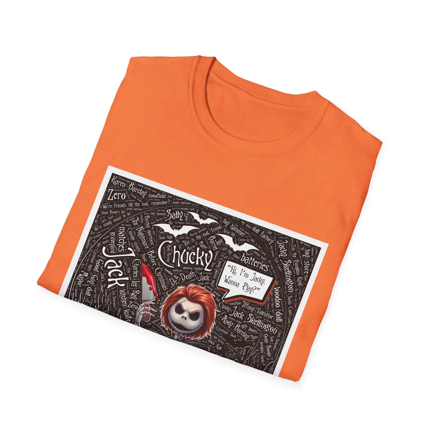 Cute Halloween Unisex Softstyle T-Shirt, Halloween Shirt, Funny T-Shirt, Fall Outfit, Pumpkin Shirt, Gift for Halloween Lovers
