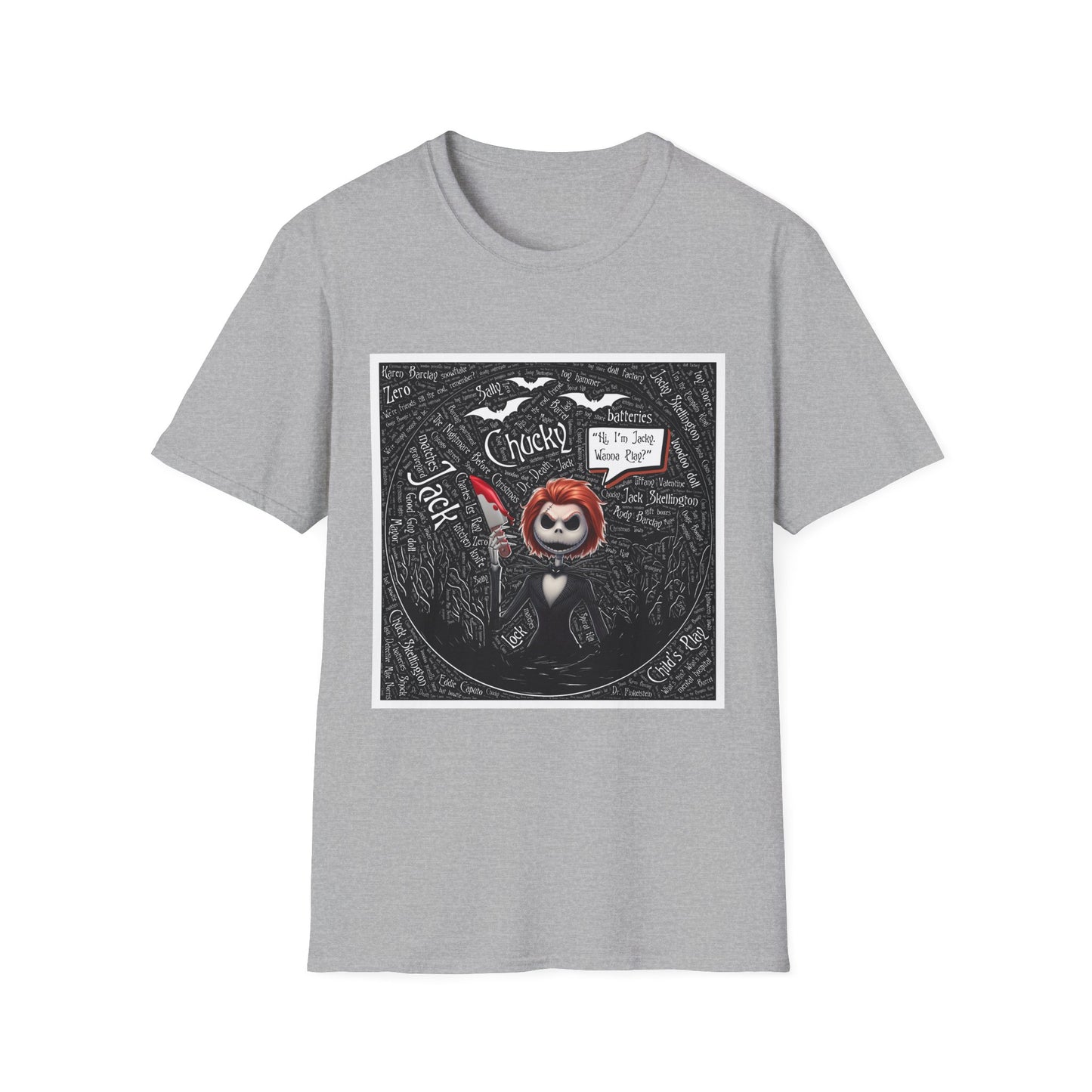 Cute Halloween Unisex Softstyle T-Shirt, Halloween Shirt, Funny T-Shirt, Fall Outfit, Pumpkin Shirt, Gift for Halloween Lovers