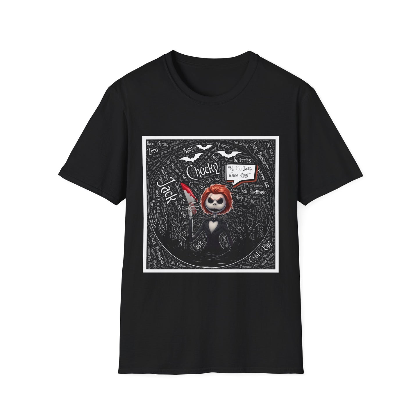 Cute Halloween Unisex Softstyle T-Shirt, Halloween Shirt, Funny T-Shirt, Fall Outfit, Pumpkin Shirt, Gift for Halloween Lovers