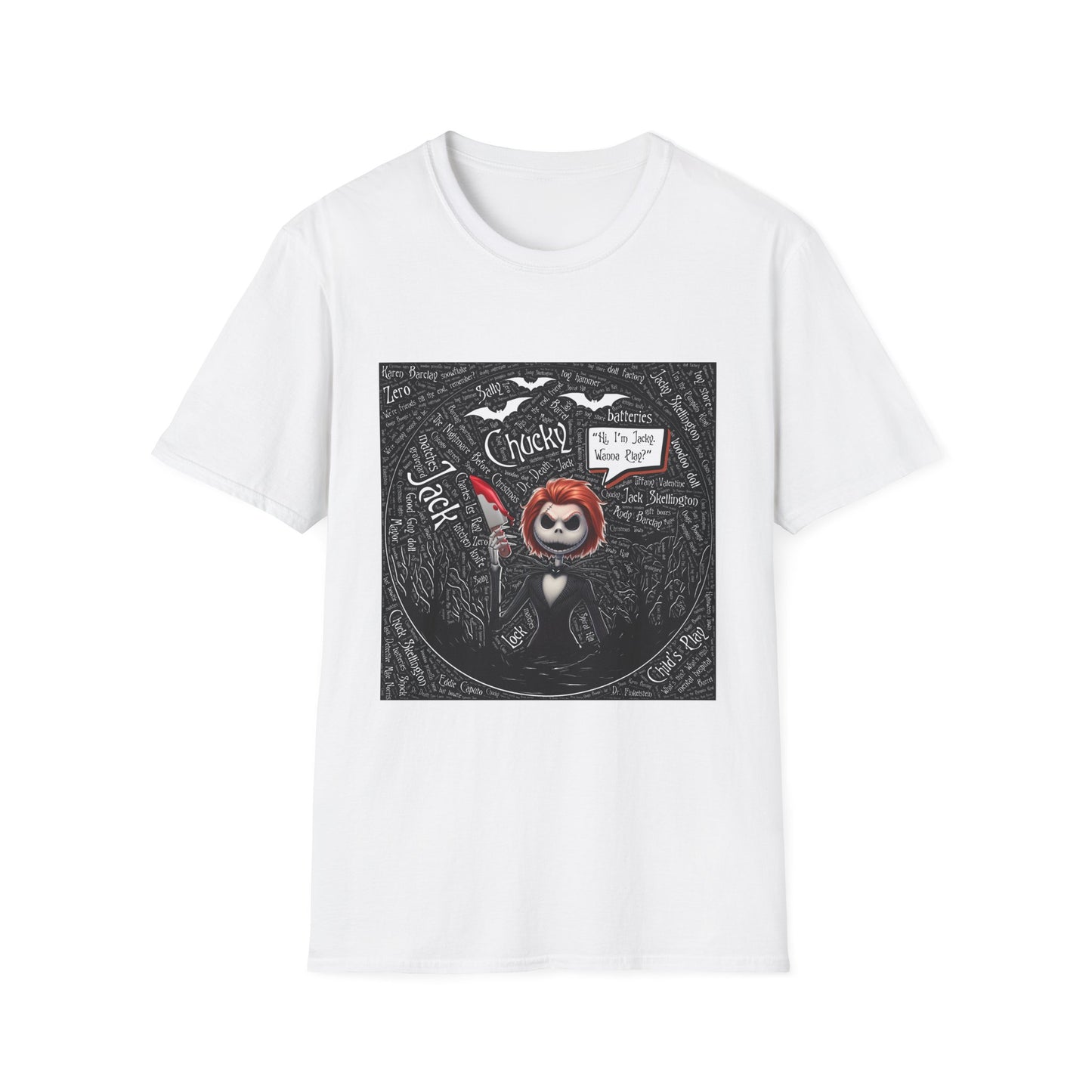 Cute Halloween Unisex Softstyle T-Shirt, Halloween Shirt, Funny T-Shirt, Fall Outfit, Pumpkin Shirt, Gift for Halloween Lovers