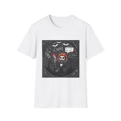 Cute Halloween Unisex Softstyle T-Shirt, Halloween Shirt, Funny T-Shirt, Fall Outfit, Pumpkin Shirt, Gift for Halloween Lovers