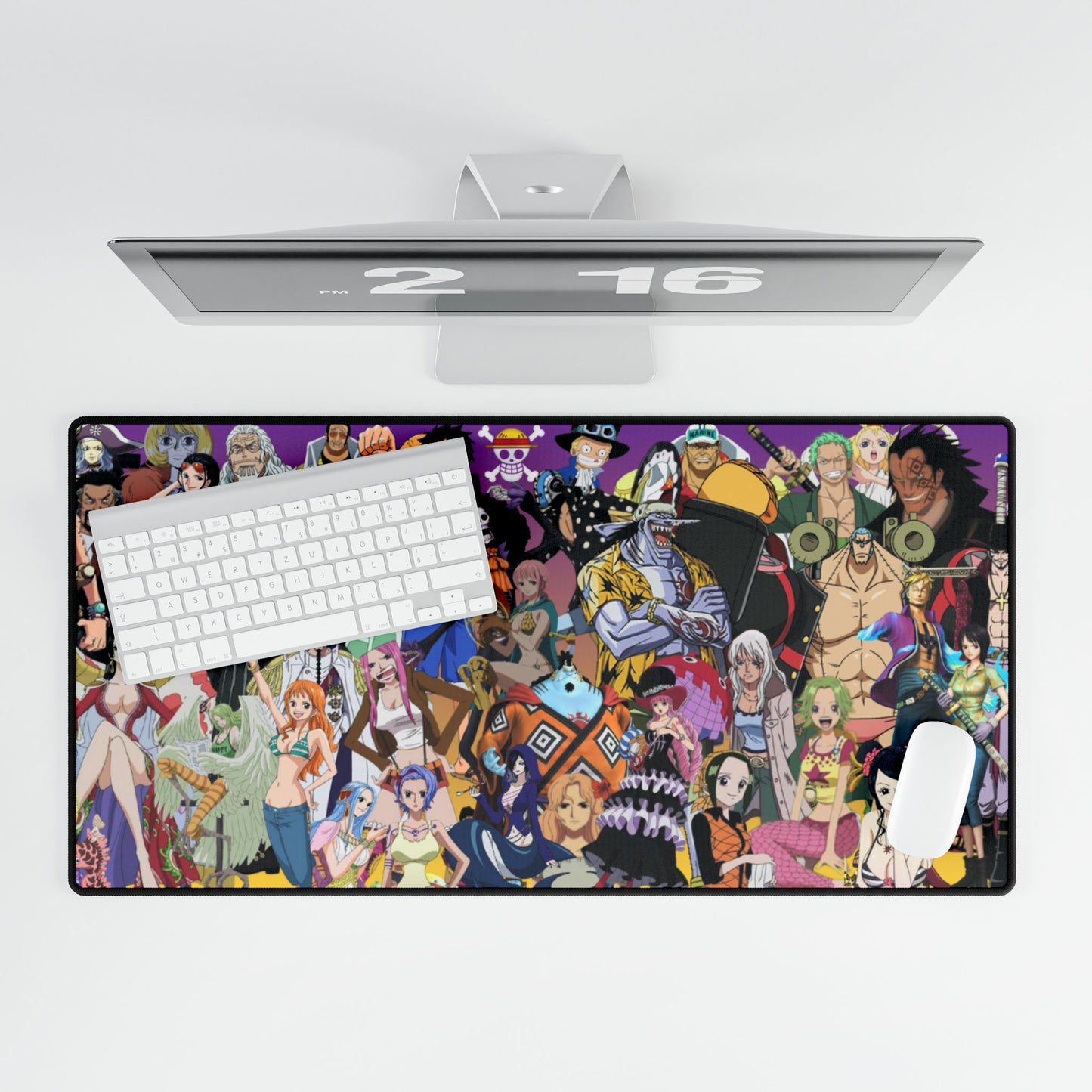 Anime Character Collage Desk Mat — Large Gaming Mousepad