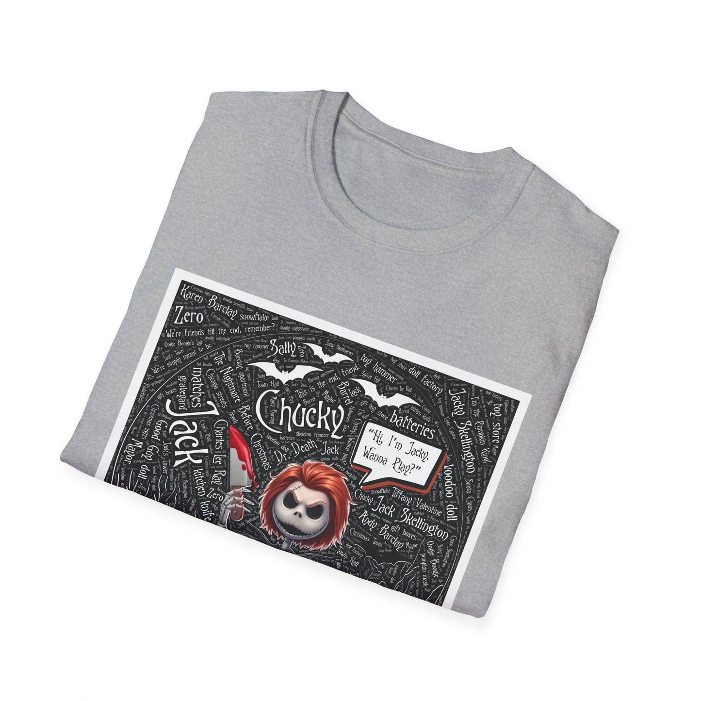 Cute Halloween Unisex Softstyle T-Shirt, Halloween Shirt, Funny T-Shirt, Fall Outfit, Pumpkin Shirt, Gift for Halloween Lovers