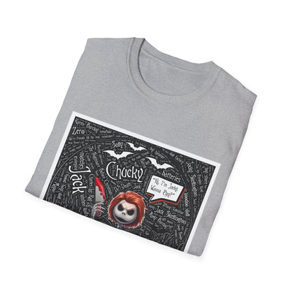 Cute Halloween Unisex Softstyle T-Shirt, Halloween Shirt, Funny T-Shirt, Fall Outfit, Pumpkin Shirt, Gift for Halloween Lovers