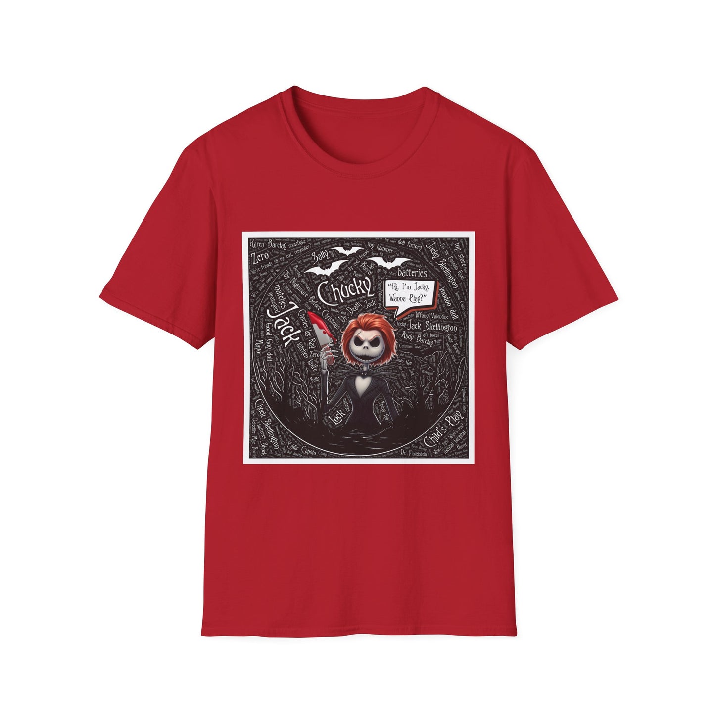 Cute Halloween Unisex Softstyle T-Shirt, Halloween Shirt, Funny T-Shirt, Fall Outfit, Pumpkin Shirt, Gift for Halloween Lovers