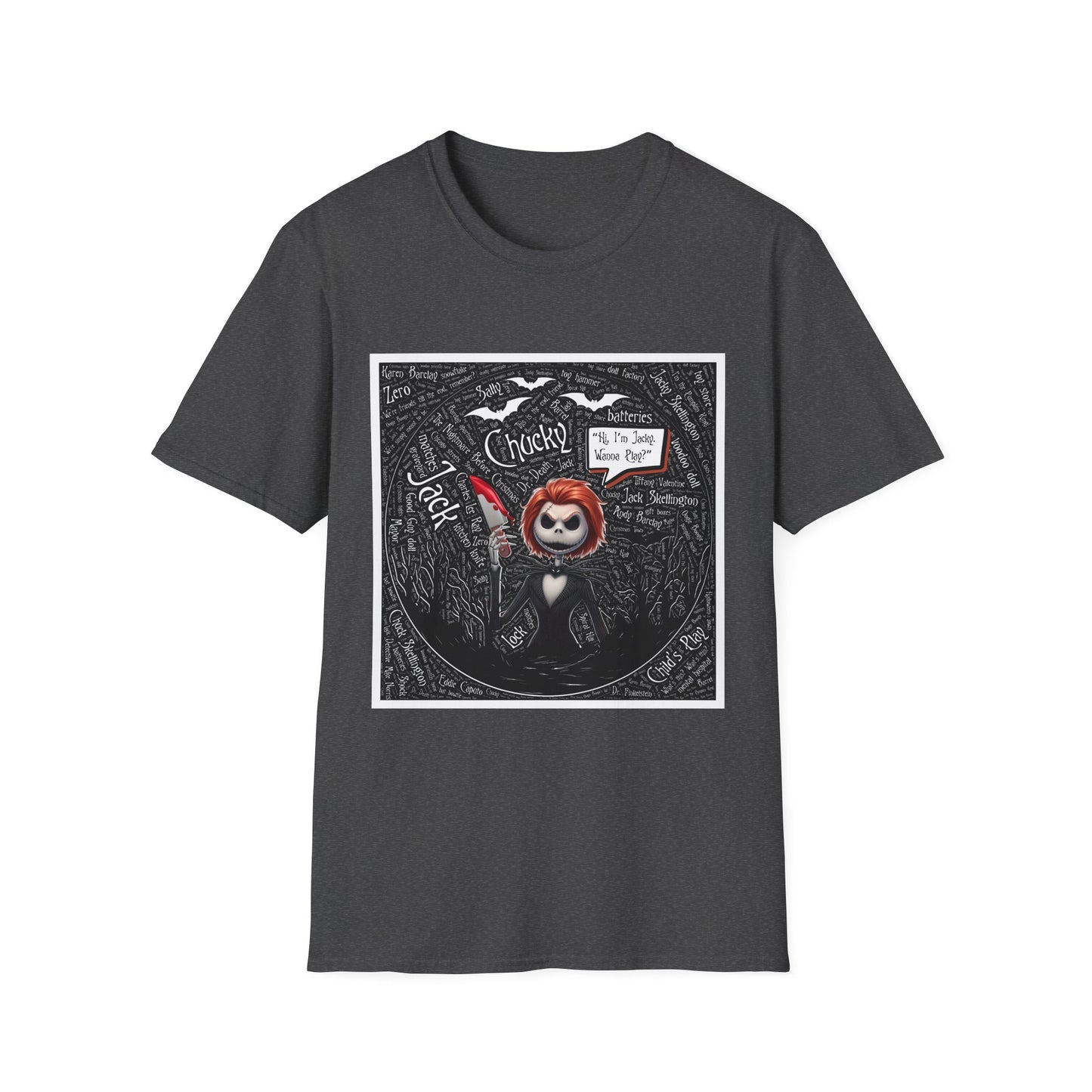 Cute Halloween Unisex Softstyle T-Shirt, Halloween Shirt, Funny T-Shirt, Fall Outfit, Pumpkin Shirt, Gift for Halloween Lovers