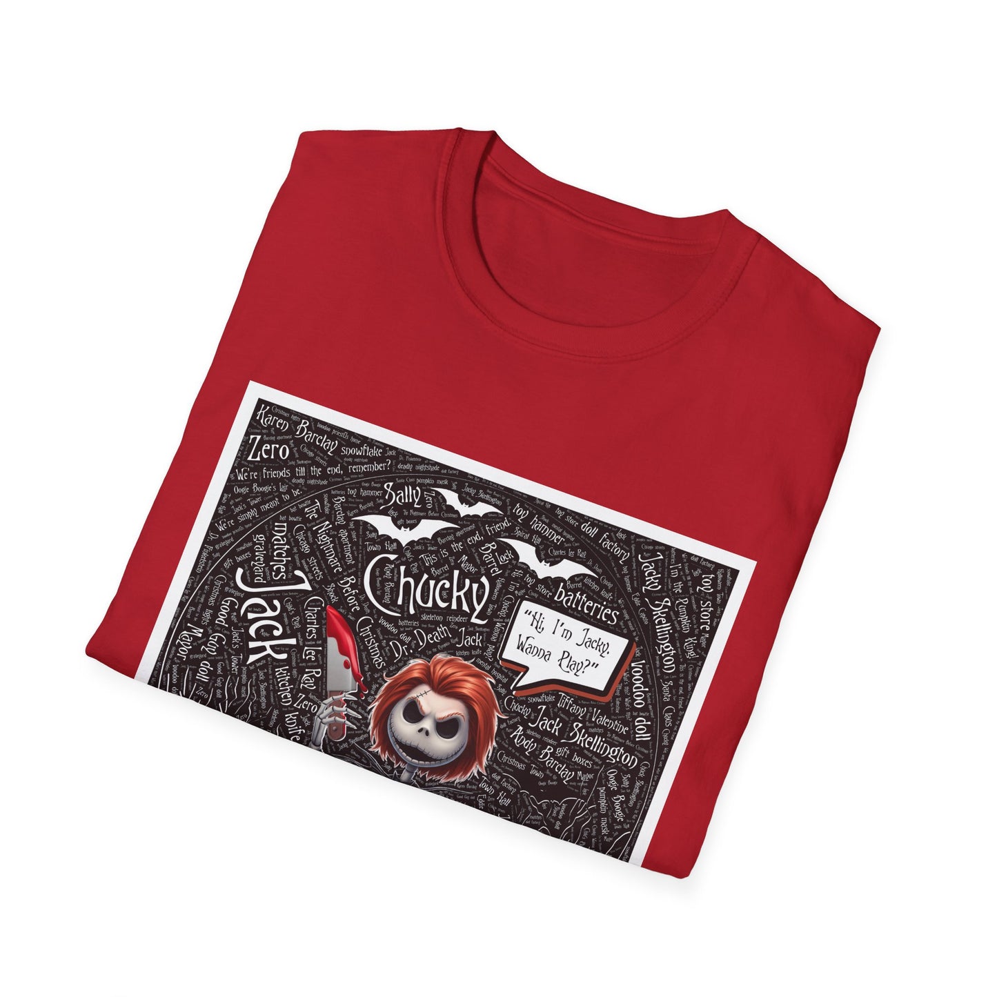 Cute Halloween Unisex Softstyle T-Shirt, Halloween Shirt, Funny T-Shirt, Fall Outfit, Pumpkin Shirt, Gift for Halloween Lovers