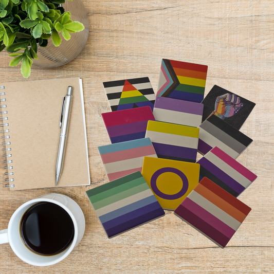 LGBTQ+ Ceramic Coasters