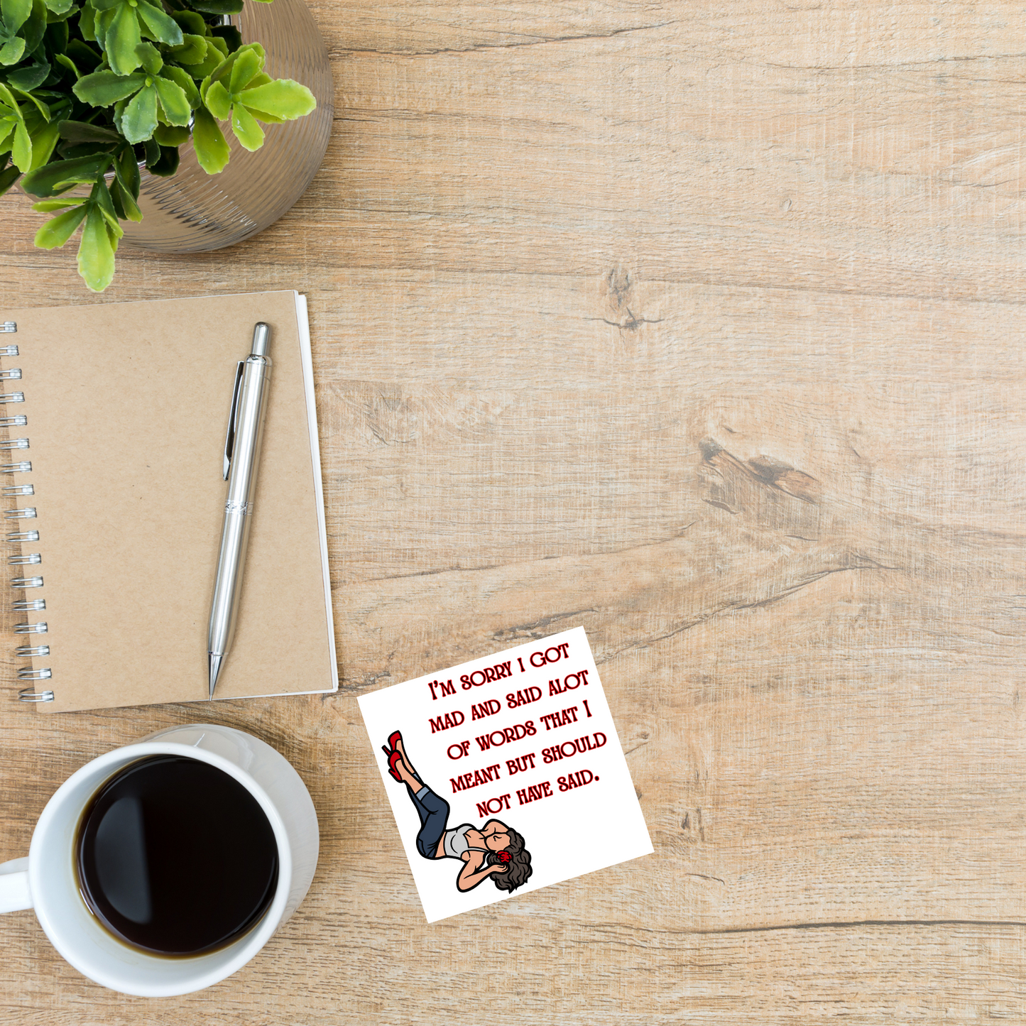 Pin-Up Ceramic Coasters