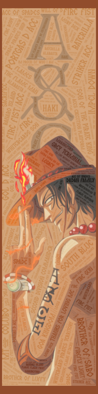 Portgas D. Ace Ceramic Wall Tile