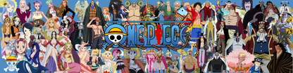 One Piece Character Collage Ceramic Wall Tile – 24"x6"