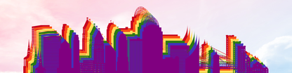 Cincinnati LGBTQ+ Skyline Ceramic Wall Tiles