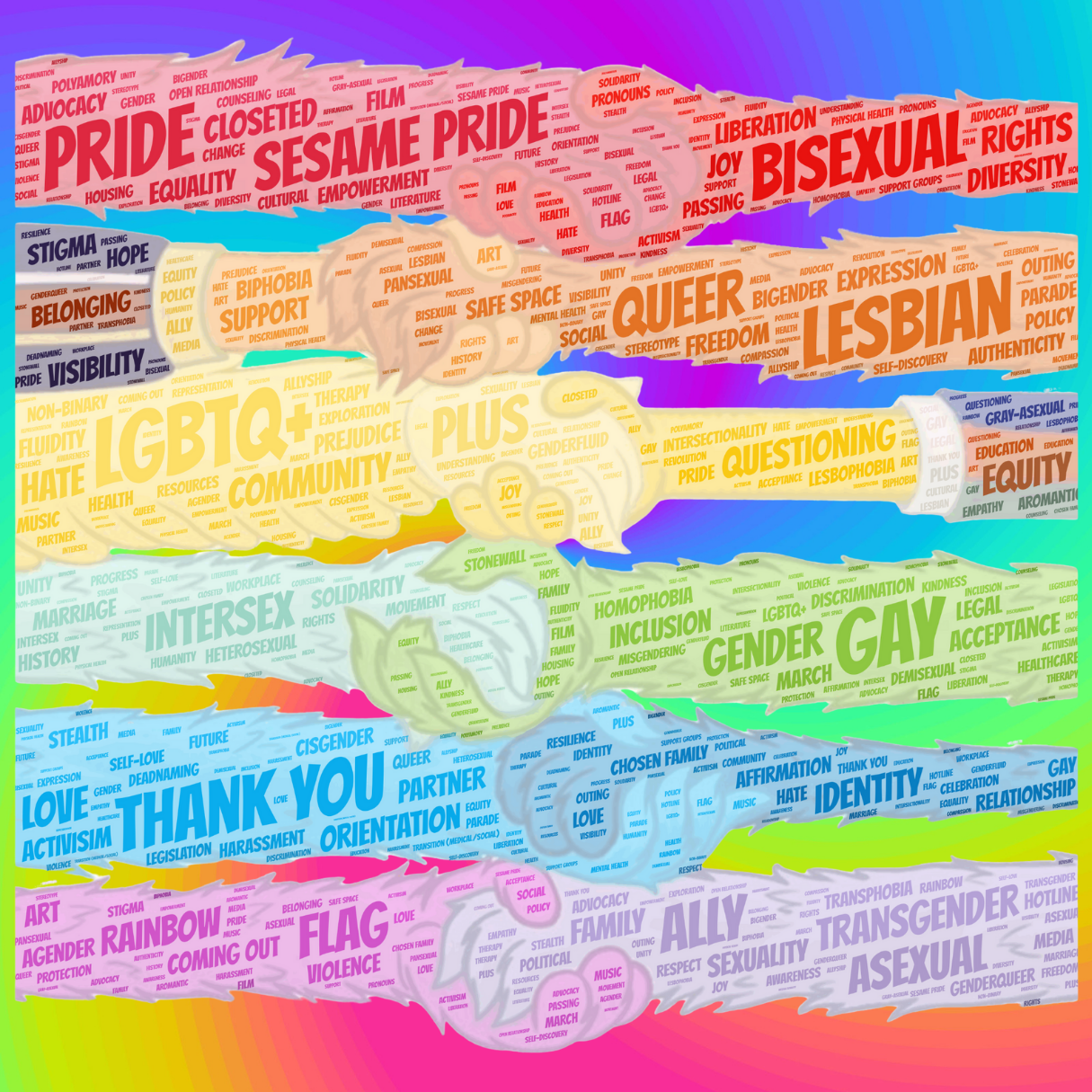 LGBTQ+ Ceramic Coasters