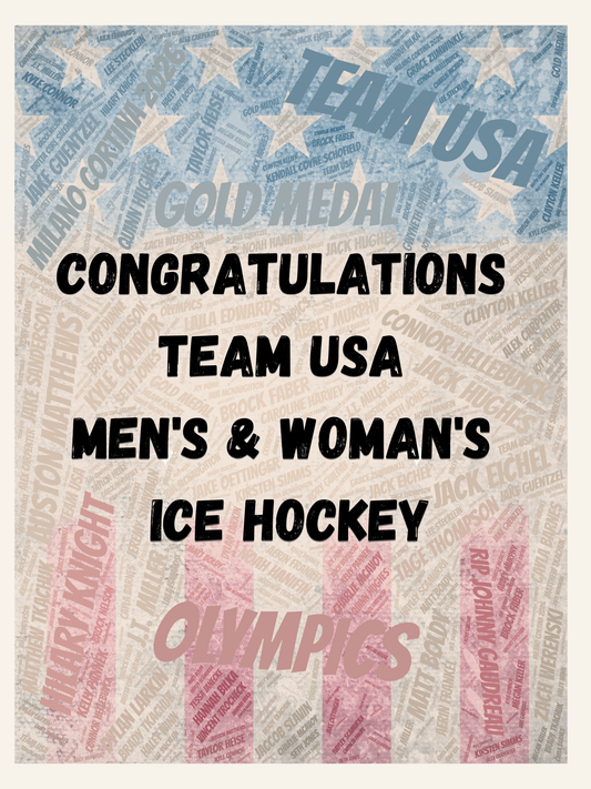 Team USA Hockey Poster