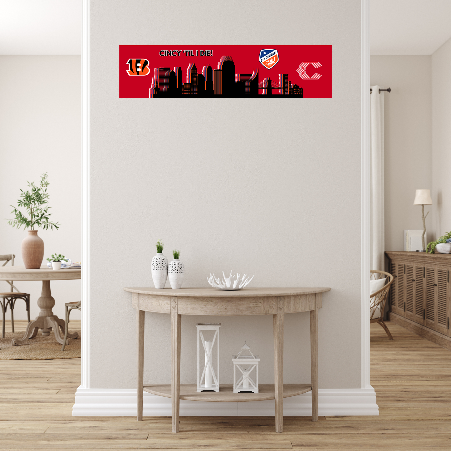 Cincinnati Sports Skyline Ceramic Wall Tiles