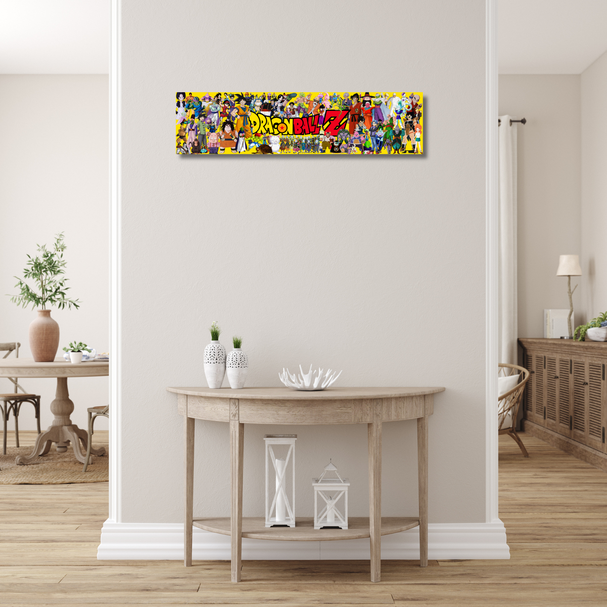 Dragon Ball Z Character Collage Ceramic Wall Tile – 24"x6"