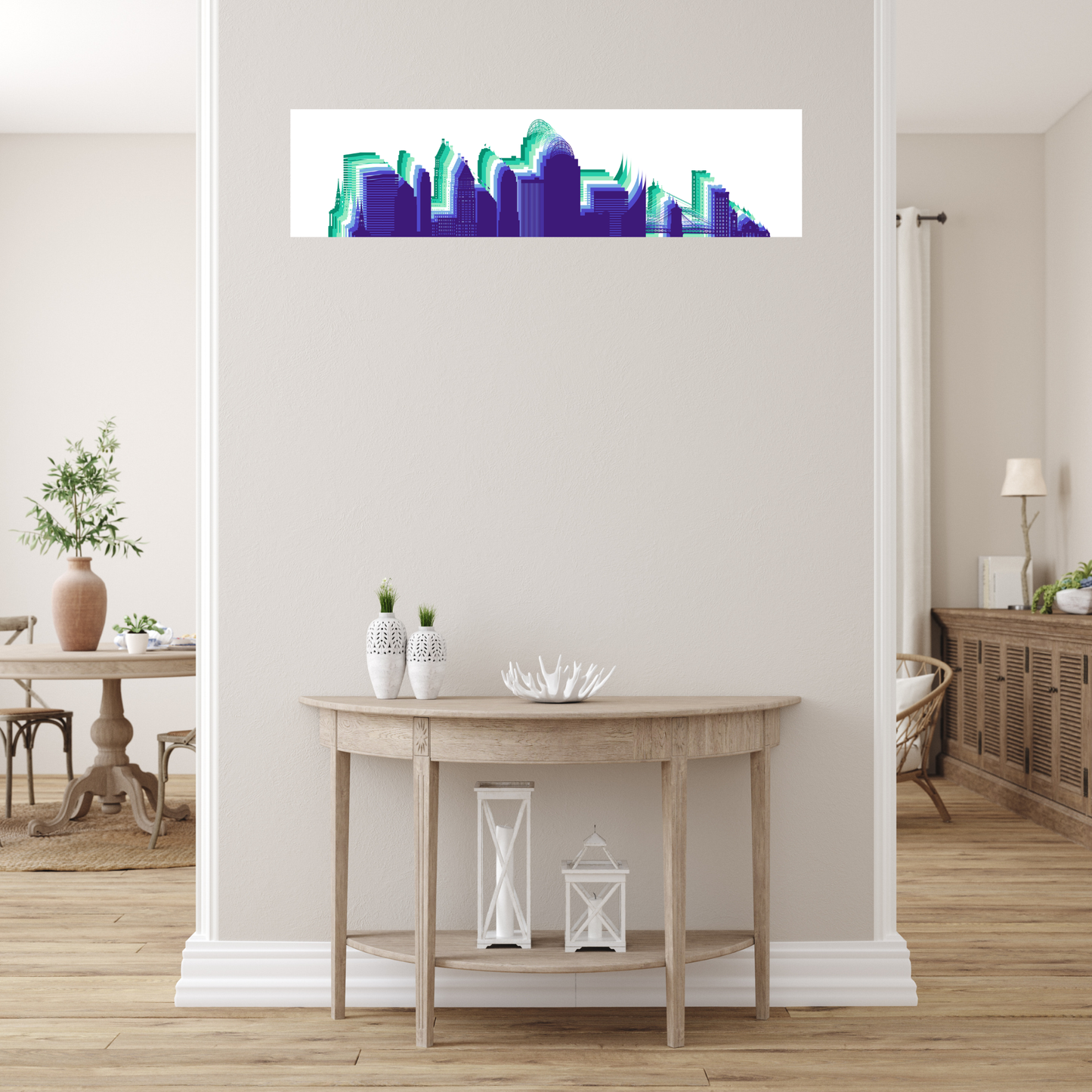 Cincinnati LGBTQ+ Skyline Ceramic Wall Tiles