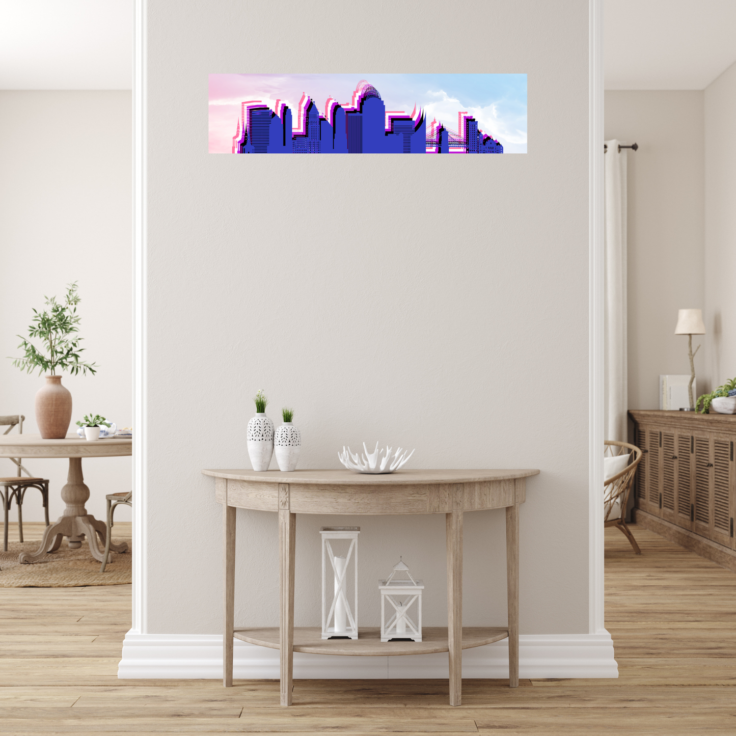 Cincinnati LGBTQ+ Skyline Ceramic Wall Tiles