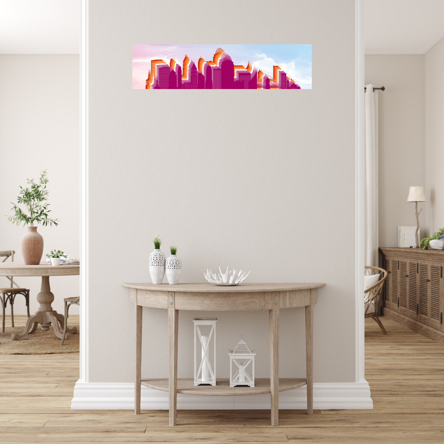 Cincinnati LGBTQ+ Skyline Ceramic Wall Tiles