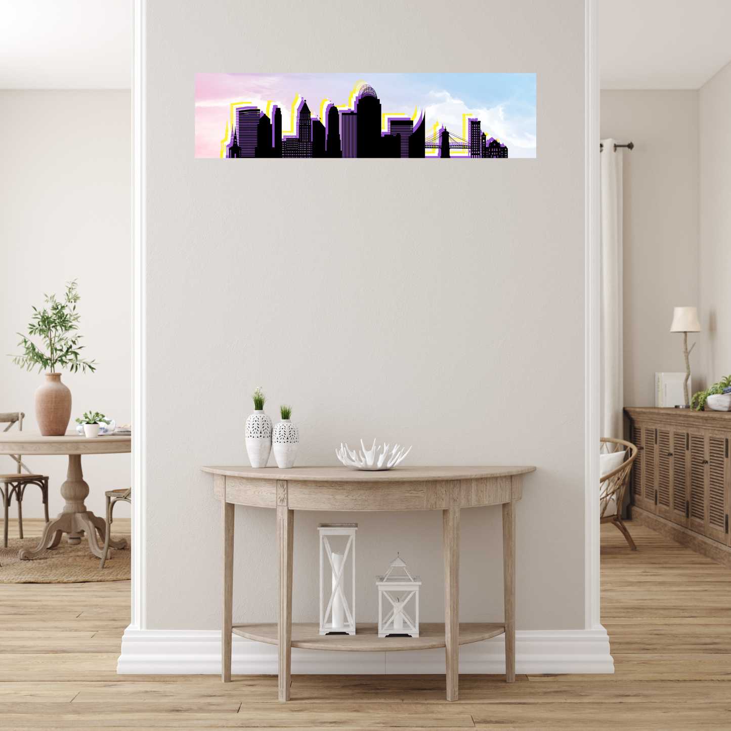 Cincinnati LGBTQ+ Skyline Ceramic Wall Tiles