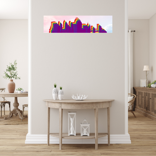 Cincinnati LGBTQ+ Skyline Ceramic Wall Tiles