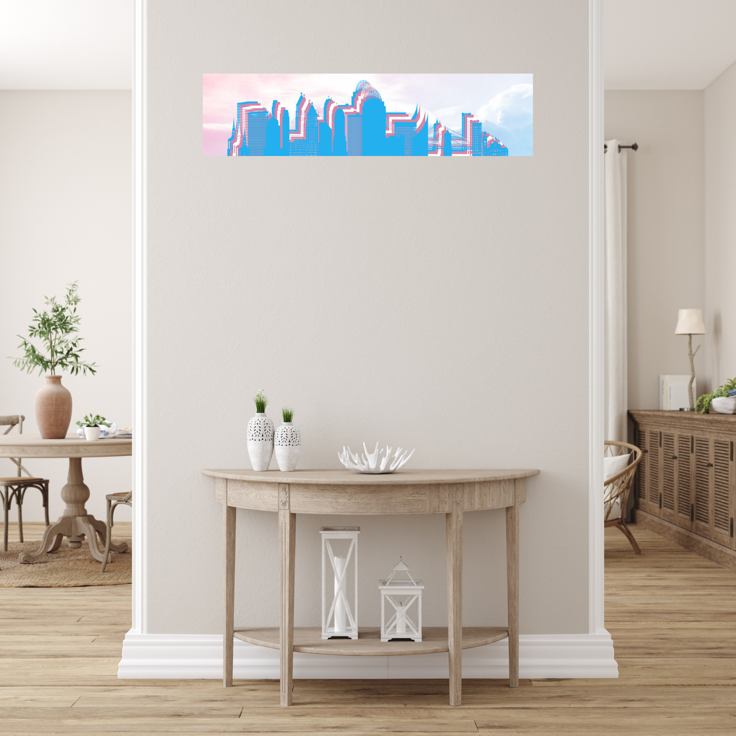 Cincinnati LGBTQ+ Skyline Ceramic Wall Tiles