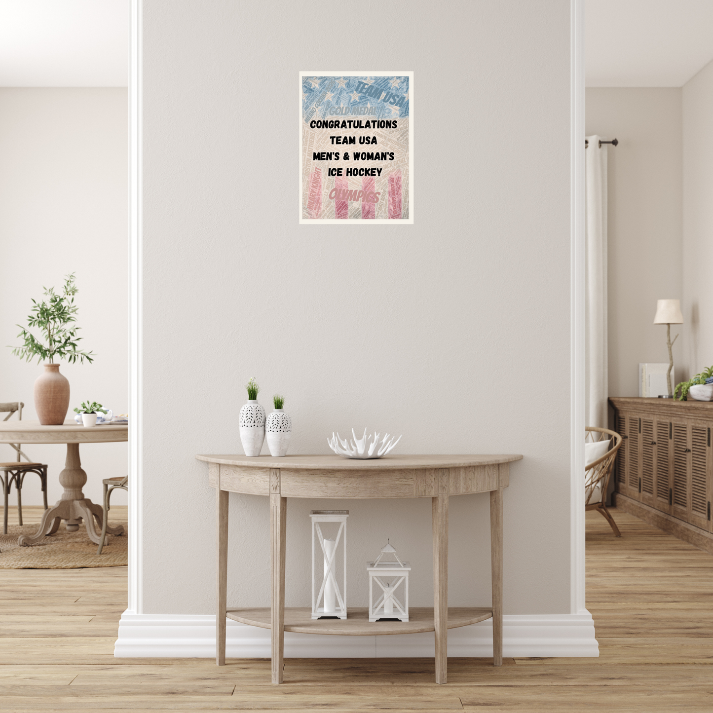 Team USA Hockey Poster