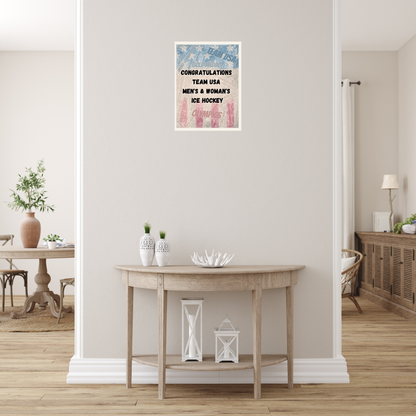 Team USA Hockey Poster