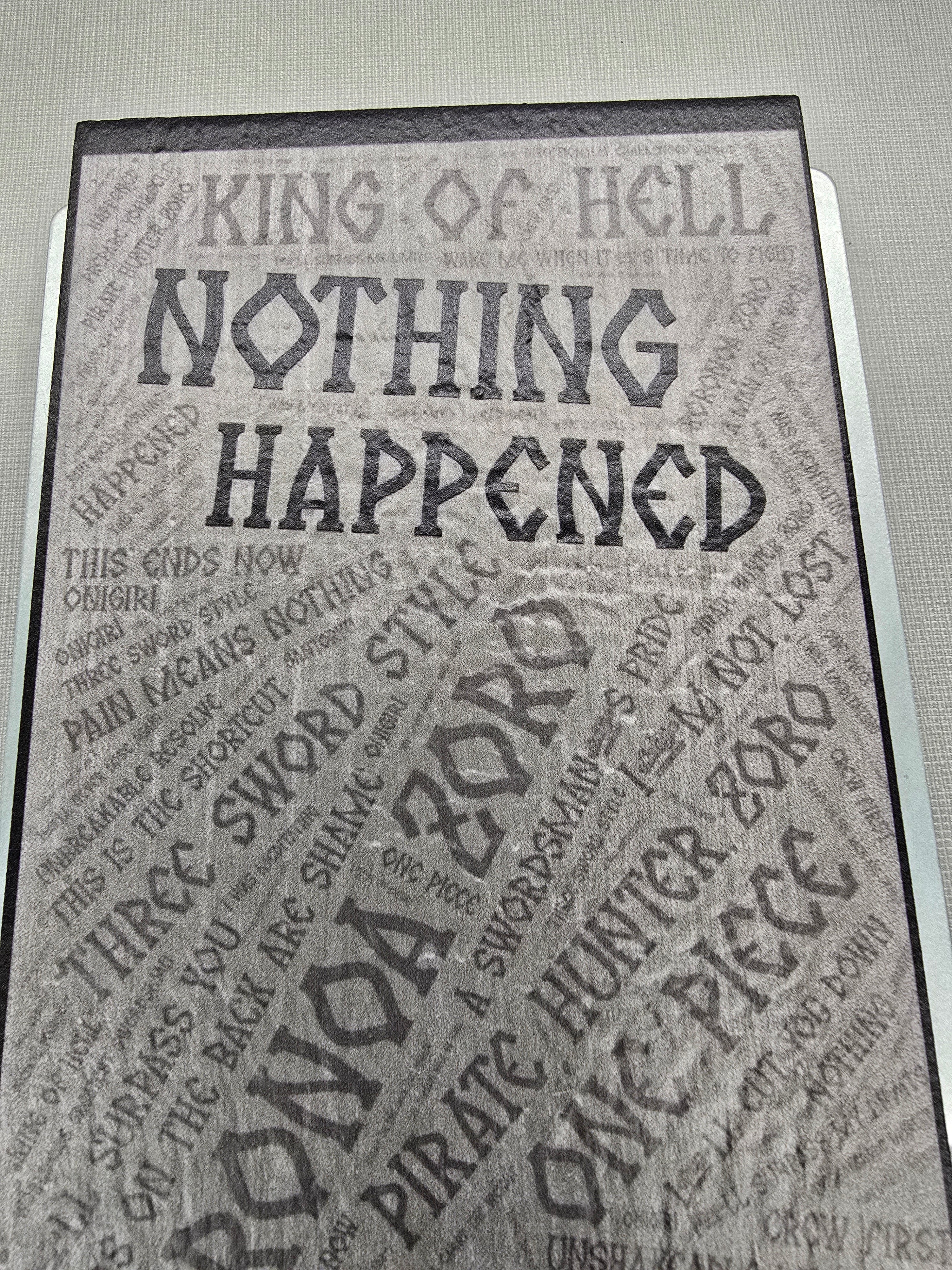 Roronoa Zoro Ceramic Wall Tile – Quotables Geek